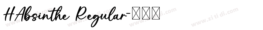 HAbsinthe Regular字体转换